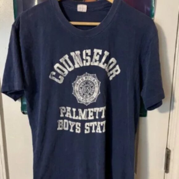 Vintage Counselor 70s 80s T-Shirt American Legion Palmetto size na Boys State - Picture 2 of 6